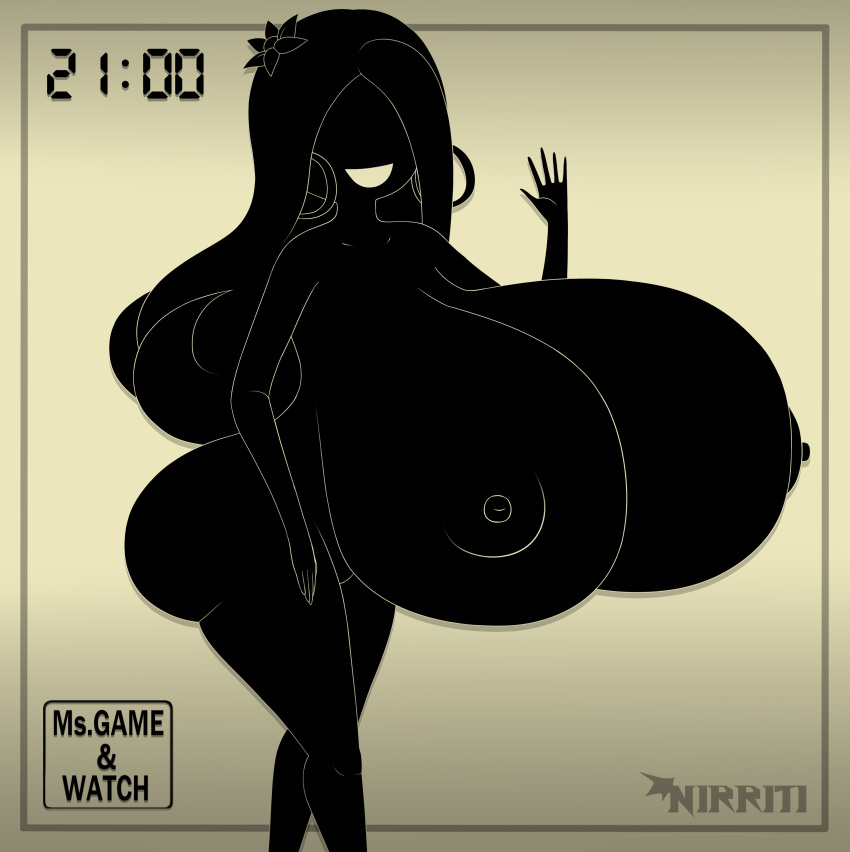 1girls absurd_res accessory ass big_breasts big_butt breasts bubble_butt completely_nude completely_nude_female curvy_figure digital_drawing_(artwork) digital_media_(artwork) ear_piercing ear_ring eyeless female female_focus female_only flower flower_in_hair game_and_watch hair hair_accessory hi_res hourglass_figure huge_breasts huge_butt humanoid long_hair ms._game_and_watch naked naked_female nintendo nipples nirriti not_furry nude nude_female piercing plant ring_piercing smile solo solo_female thick_thighs voluptuous voluptuous_female waving_hand wavy_hair wide_hips