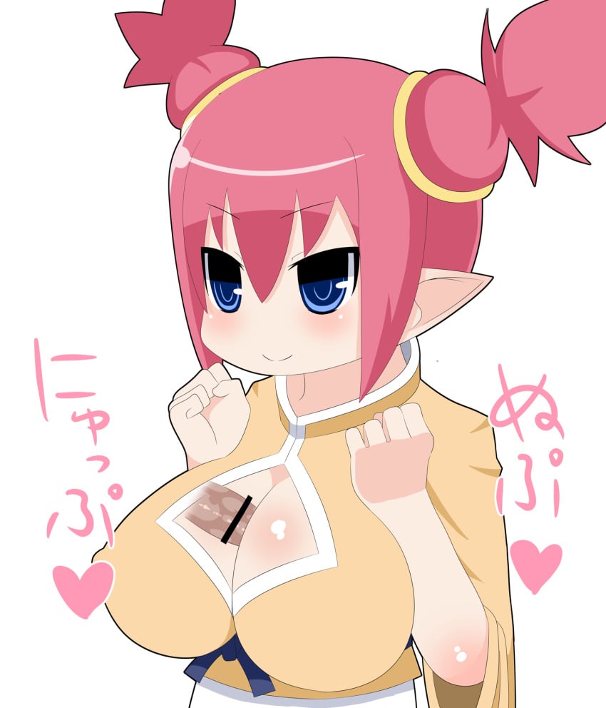 breasts cleavage cleavage_cutout clothed_female disgaea fight_mistress_(disgaea) large_breasts nippon_ichi_software paizuri paizuri_under_clothes