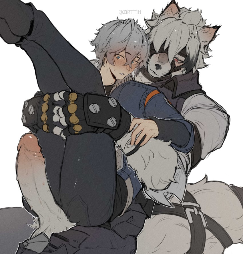 2boys gay tagme von_lycaon wise_(zenless_zone_zero) yaoi zenless_zone_zero zirttih