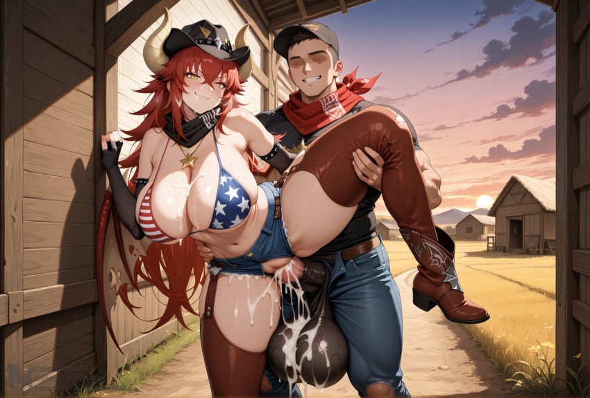1girls ahe_gao ai_generated american_flag_bikini big_ass big_balls big_breasts big_butt big_penis bikini bikini_top blush cleavage clothed clothed_female covered_in_cum cowboy_boots cowboy_hat cowboy_pants cowgirl_outfit creamhorseai cum cum_covered cum_drip cum_in_mouth cum_in_pussy cum_inside cum_on_body cum_on_breasts cum_on_face curvy curvy_female curvy_figure dragon_girl dragon_horns dragon_humanoid equine_penis excessive_cum farm farmgirl female fit fit_female from_behind_position half_dragon high_resolution highres horns horny horny_female horse_penis horsecock horsecock_on_humanoid huge_ass huge_balls huge_breasts huge_cock humanoid hyper_balls leg_grab leg_up light-skinned_female long_hair male male/female mature_female milf mommy mommy_kink outdoors outside penis ranch red_hair scarf seductive short_shorts smug smug_face smug_grin testicles thick_thighs vagina vaginal_penetration vaginal_sex very_long_hair virtual_youtuber voluptuous voluptuous_female vshojo vtuber wide_hips yellow_eyes zentreya zentreya_(cowboy_bikini)