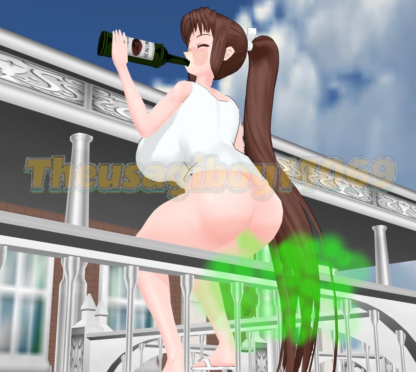1girls 3d 3d_(artwork) asian asian_female ass balcony bare_arms bare_legs bare_shoulders bare_thighs bbw big_ass big_breasts big_butt bimbo blush bottomles brown_eyes brown_hair bubble_ass bubble_butt busty child_bearing_hips clothed clothing curvaceous curves curvy curvy_body curvy_female curvy_figure curvy_hips dat_ass drunk dumptruck_ass dumptruck_butt english_text exposed_ass fart fart_cloud fart_fetish farting fat_ass fatal_fury fatal_fury:_city_of_the_wolves female female_focus female_only finger_to_mouth fingerless_gloves hair_ribbo hips hourglass_figure huge_ass japanese_female king_of_fighters king_of_fighters_xv knees_together_feet_apart kof kunoichi large_areolae large_ass large_breasts light-skinned_female light_skin mai_shiranui mansion mikumikudance mmd nipples no_panties pale-skinned_female pale_skin pinup ponytail pose posing ribbon skimpy skimpy_clothes skinny_arms sleeveless snk snk_heroines:_tag_team_frenzy solo solo_female solo_focus text the_king_of_fighters tied_hair undressing very_high_resolution voluptuous voluptuous_female wide_hips wine wine_bottle