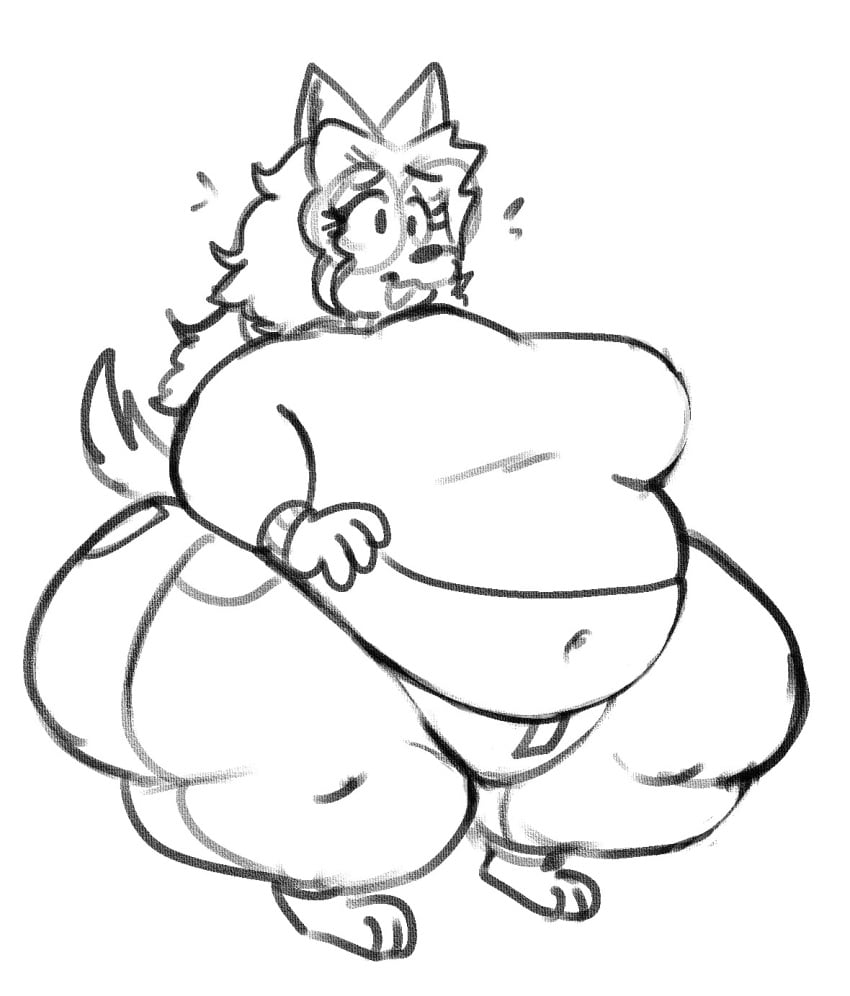 1girls anthro anthro_only bbw big_breasts chubby chubby_female exposed_stomach female fully_clothed furry furry_only fursona glasses punkitt punkitt_(fursona) trans_woman trans_woman_(lore) werewolf werewolf_girl wide_hips wolf_ears wolf_girl wolf_tail wolfgirl9million