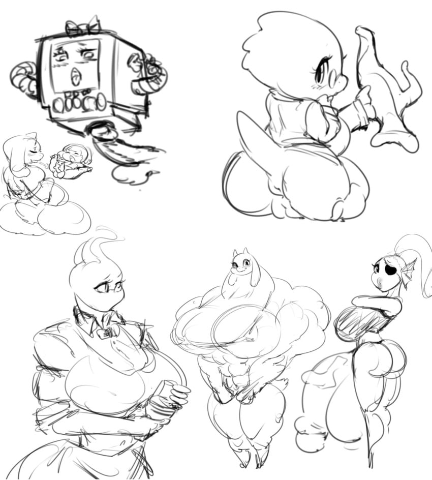 alphys anthro anus ass balls ber00 breasts cum dickgirl female frisk frisk_(undertale) furry futanari grillby huge_breasts hyper hyper_balls hyper_penis intersex mettaton muscular nipples penis pussy rule_63 toriel undertale undertale_(series) undyne