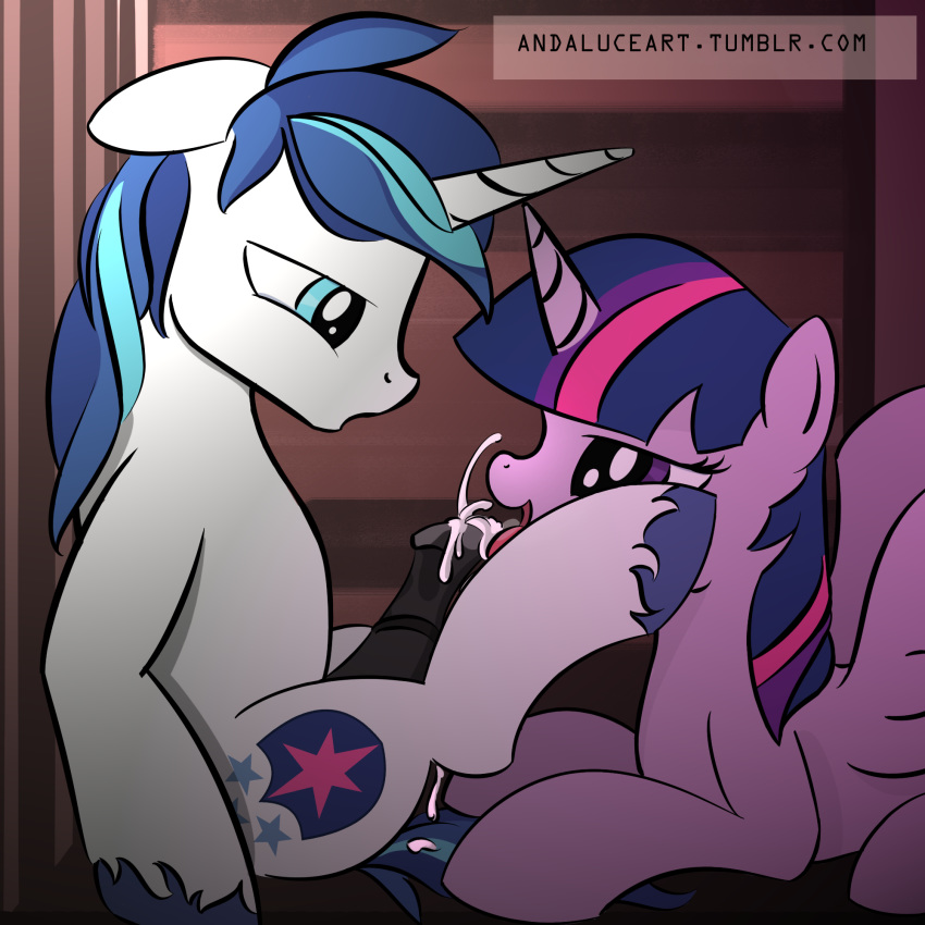 andaluce animal_genitalia animal_penis brother brother_and_sister cum cum_in_mouth cum_inside equine equine_penis female friendship_is_magic horse horsecock incest male mammal my_little_pony penis pony shining_armor_(mlp) sibling sister straight twilight_sparkle_(mlp)