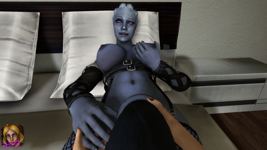 3d alien animal_genitalia_on_humanoid asari asari_futanari dhead dickgirl futanari horsecock horsecock_on_humanoid intersex liara_t'soni mass_effect pov taker_pov