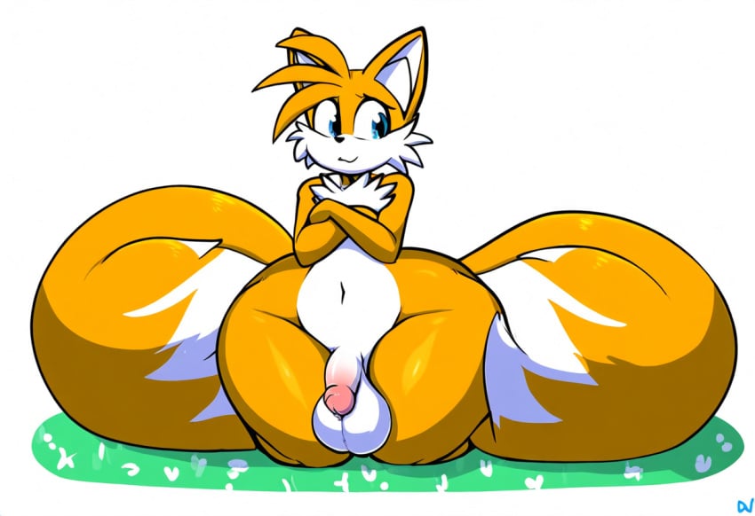 1boy ai_generated curvy curvy_figure fellas femboy furry male male_only novelai penis sega sonic_(series) sonic_the_hedgehog_(series) tails wide_hips