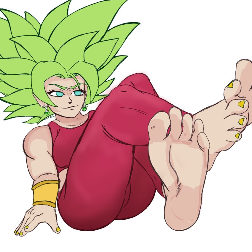 dragon_ball dragon_ball_super feet feet_together feet_up foot_fetish foot_focus footjob_with_legwear footwear kefla kefla_(dragon_ball) sketch unfinished