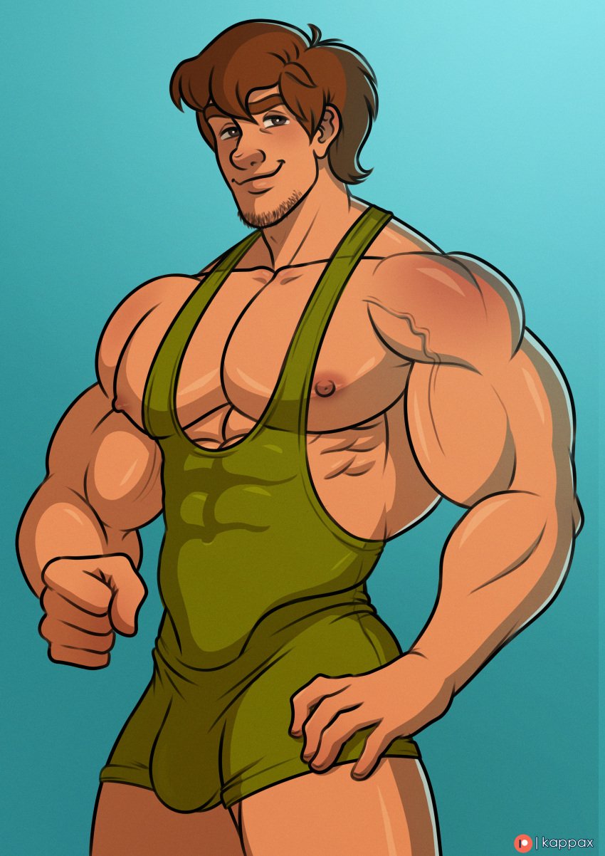 gay kappax male muscles scooby-doo shaggy_rogers solo solo_male yaoi