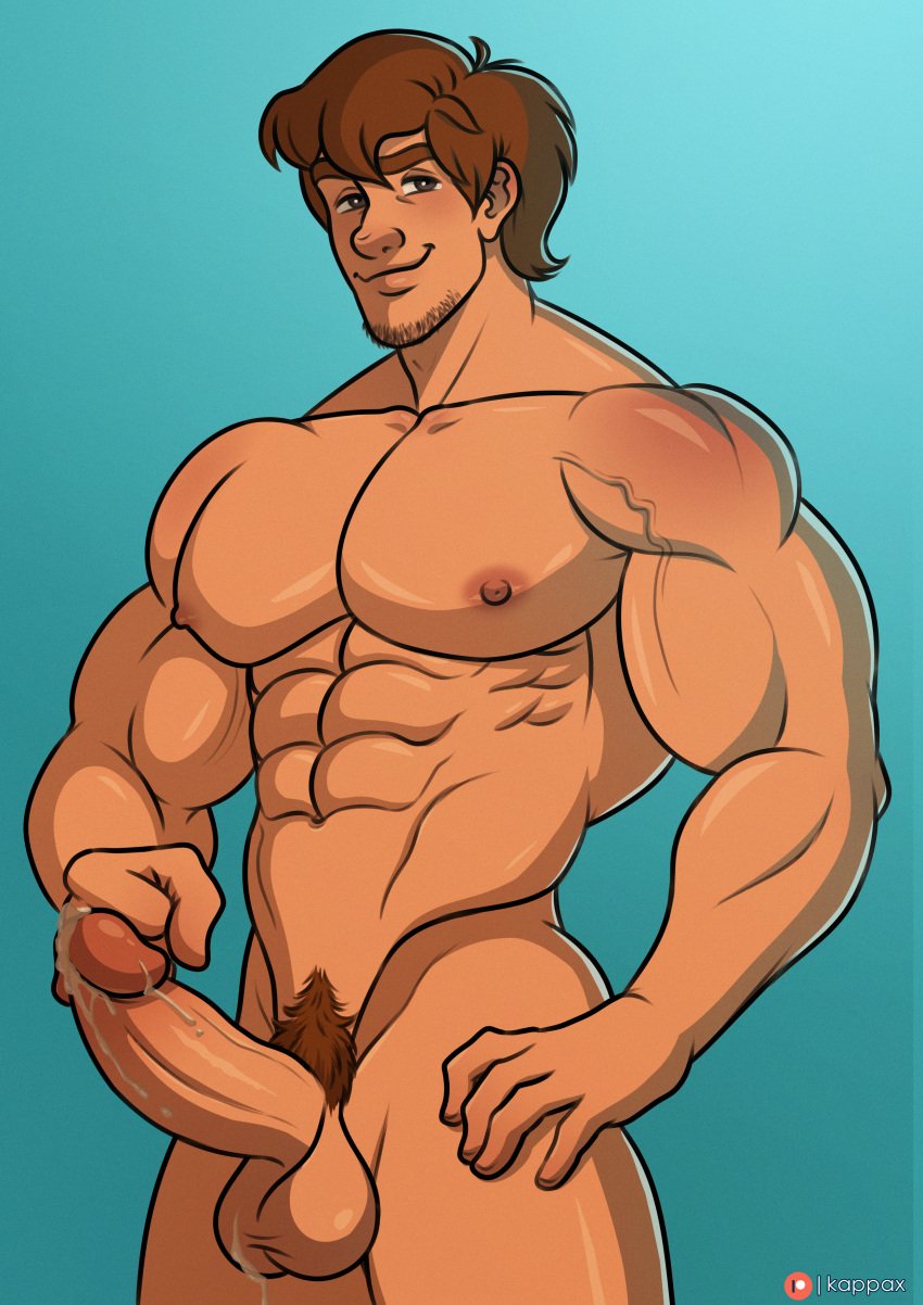 big_balls big_penis gay kappax male muscles scooby-doo shaggy_rogers solo solo_male yaoi