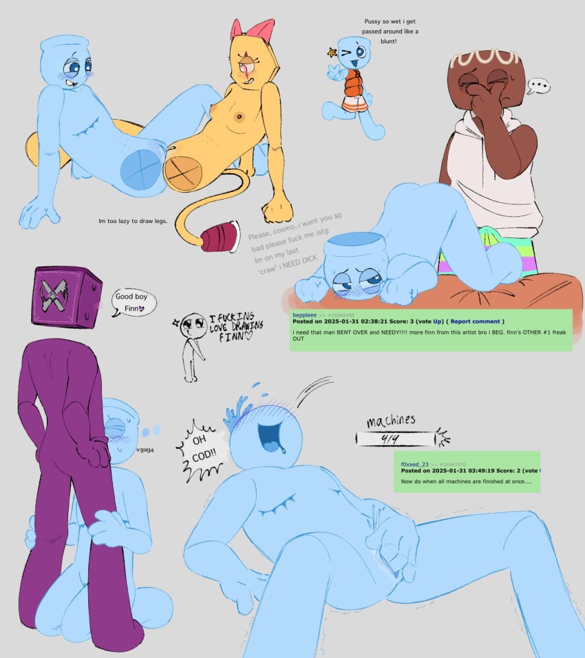 begging bent_over boxten_(dandy's_world) cosmo_(dandy's_world) cuntboy dandy's_world dandys_world dick_sucking finn_(dandy's_world) idk intersex scissoring scraps_(dandy's_world)