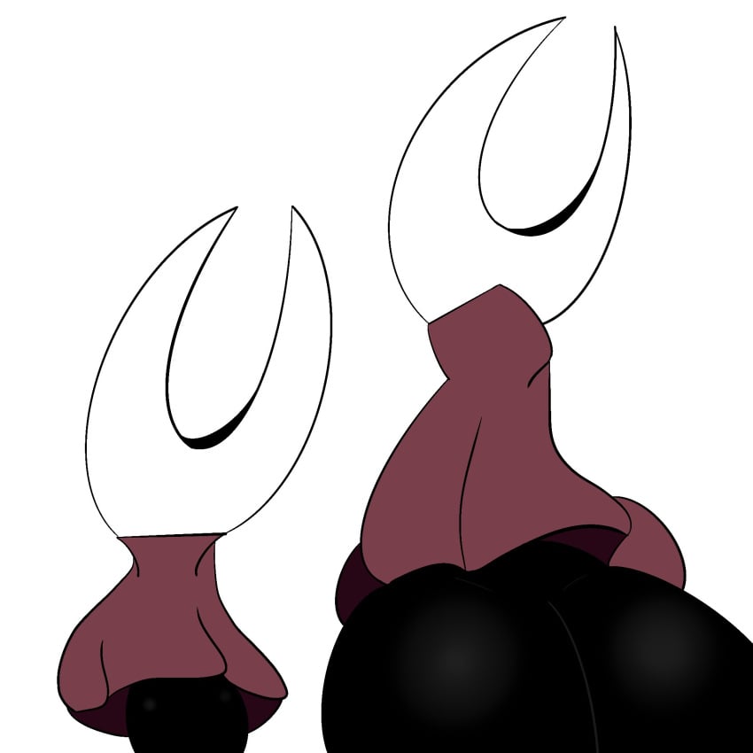 1girls ass big_ass big_butt canon canon_vs_fanon cloak comparing curvydoodles dat_ass female hollow_knight hornet hornet_(hollow_knight) huge_ass huge_butt meme silksong solo thick thick_ass thick_thighs