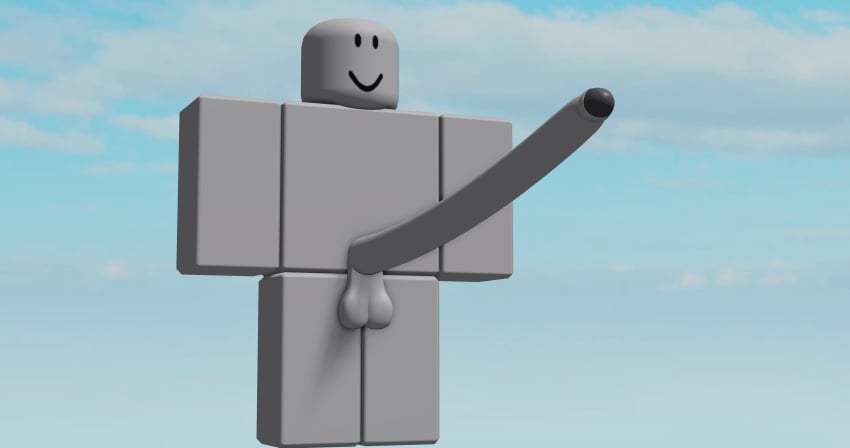 1boy 3d balls deepsleeprr34 dick dummy_(roblox) grey_skin long_penis penis roblox robloxian smile tagme