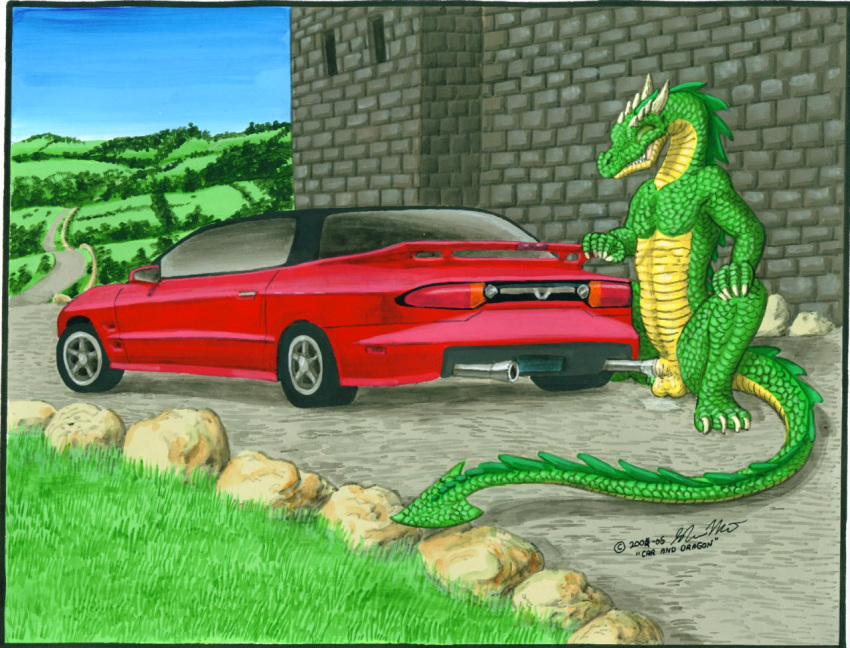 car dragon erection male male_only omegaltd penis scalie testicles vehicle