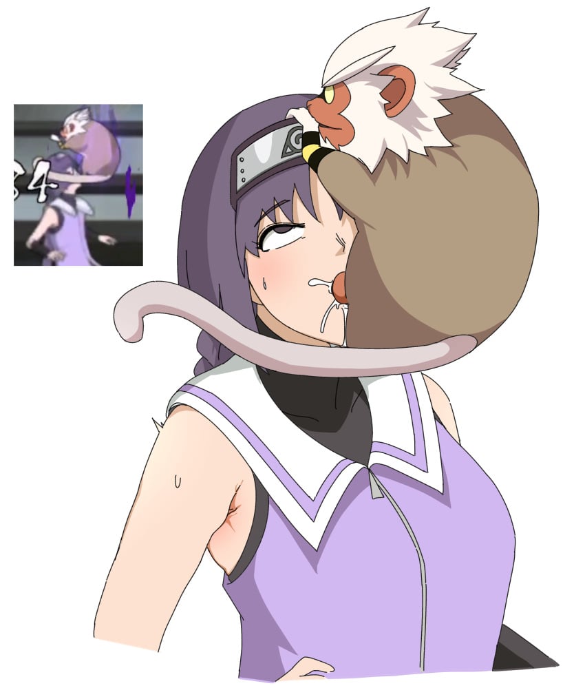 bedroom_sex big_breasts boruto:_naruto_next_generations doggy_style excited excited_expression excited_female excited_for_sex feral_on_female fucked groping_breasts heat kakei_sumire long_hair looking_pleasured mammal moaning_in_pleasure nue penetrating_pov playing playing_with_hair purple_hair touching_hair