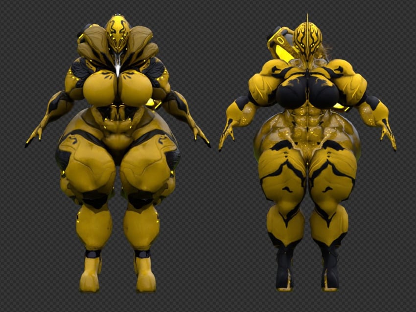 abs big_ass big_breasts breasts bubble_ass cleavage ember_(warframe) female huge_ass huge_breasts muscular_female qzk_forte saryn_(warframe) tagme thick_thighs warframe wide_hips