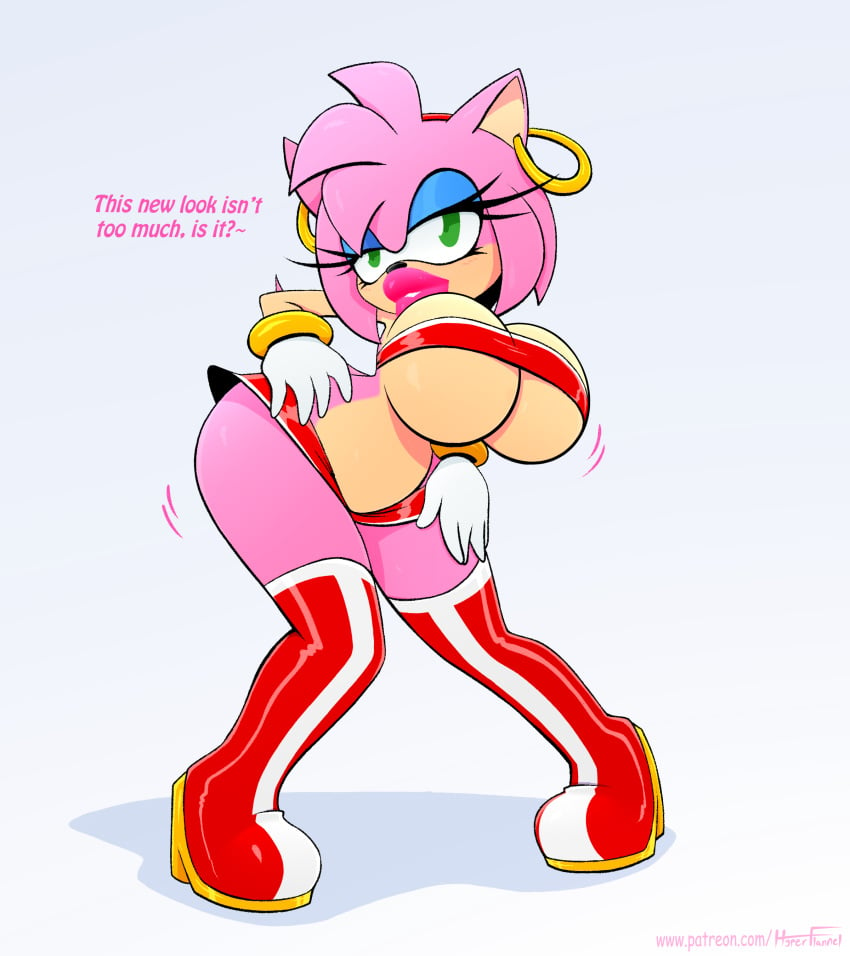 amy_rose anthro big_breasts big_breasts big_lips bimbo bimbo_body bimbo_lips bimbofication breast_expansion cleavage earrings eyeshadow furries furry green_eyes hedgehog hedgehog_girl hoop_earrings hourglass_figure huge_boobs huge_breasts huge_lips hyperflannel lip_expansion midriff miniskirt sega sonic_(series) sonic_the_hedgehog_(series) thick_thighs thigh_high_boots thigh_highs underboob wide_hips