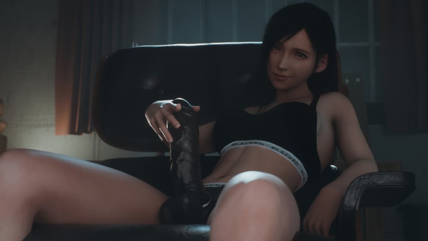 3d bbc blacked dildo final_fantasy final_fantasy_vii_remake nynx pegging qos queen_of_spades strap-on tifa_lockhart