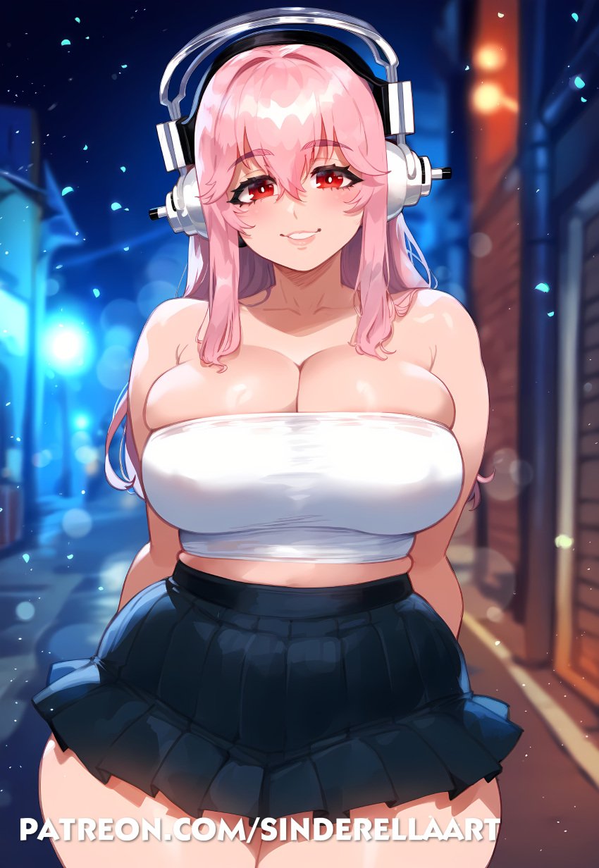 ai_generated ass_bigger_than_head big_breasts big_breasts big_butt breasts_bigger_than_head busty cleavage commission fat_ass female heavenly_ass huge_ass huge_breasts large_ass large_breasts nitroplus patreon patreon_url patreon_username pawg sinderellaart super_sonico teen teen_girl teenage_girl teenager thick thick_ass thick_legs thick_thighs voluptuous voluptuous_female