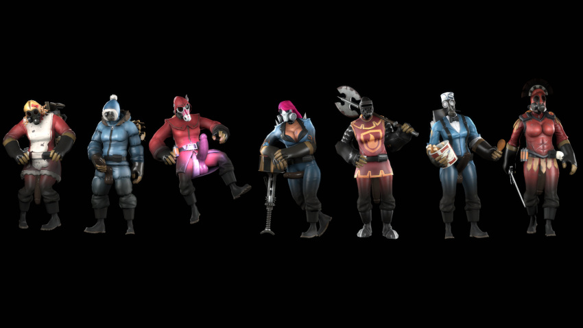 3d dickgirl fempyro futanari intersex mrflaptastic penis pyro_(team_fortress_2) source_filmmaker team_fortress_2 valve