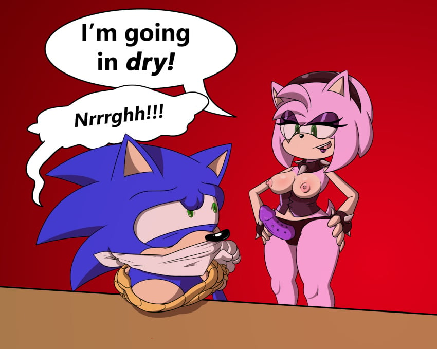 amy_rose anthro areola big_breasts breasts dildo dry_anal duo erect_nipples female female_rapist femdom goth hedgehog imminent_pegging imminent_rape imminent_sex male malesub mammal nipples pegging rape restrained sandunky sex_toy sonic_(series) sonic_the_hedgehog sonic_the_hedgehog_(series) strap-on