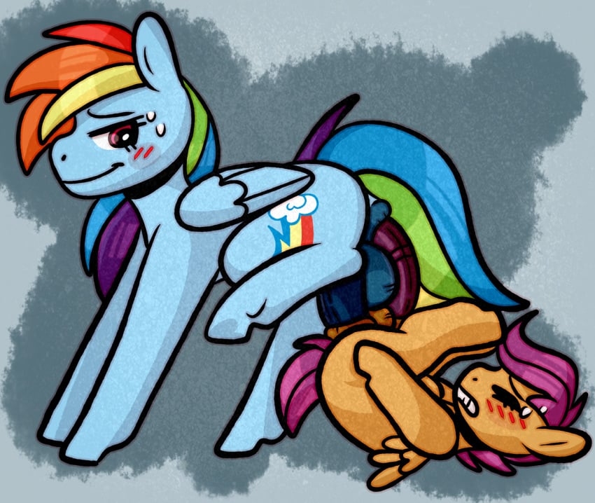 age_difference anal ass dickgirl duo explicit faerienougat filly foal foalcon futa_on_futa futa_rainbow_dash futa_scootaloo futanari g4 intersex mare mare_on_filly mutual_penetration my_little_pony pegasus penetration plot pony rainbow_dash_(mlp) scootadash scootaloo_(mlp) sex shipping