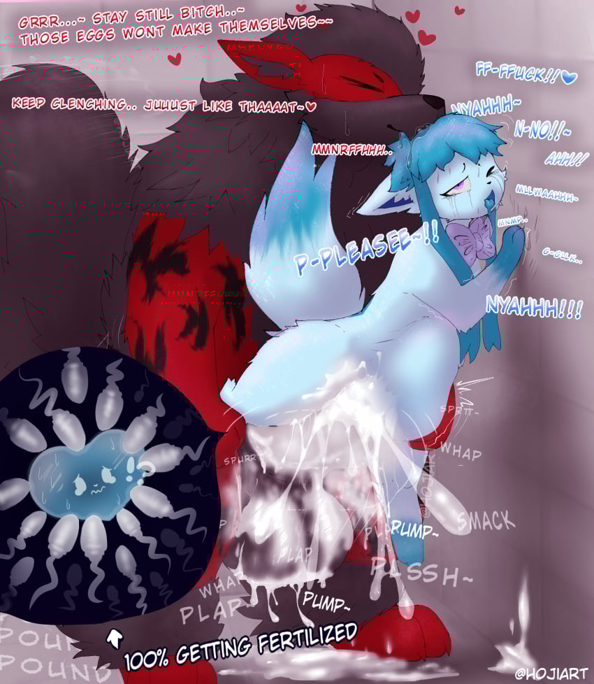 arcanine ass bodily_fluids chrome_(sylvceon) crying cum cum_drip cum_in_pussy cum_inside cum_on_body cum_on_butt dripping duo eeveelution female forced forced_impregnation generation_1_pokemon generation_4_pokemon generation_6_pokemon genital_fluids glaceon hi_res hojiart hybrid impregnation impregnation_request inflation inflation male male/female mind_break nintendo pokemon pokemon_(species) rape sex sylveon tears text