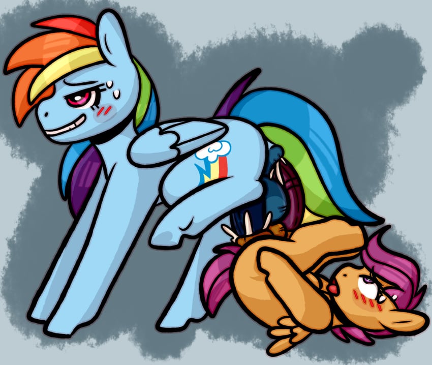 age_difference ahe_gao anal ass cum cum_in_ass cum_in_pussy dickgirl duo explicit faerienougat filly foal foalcon futa_on_futa futa_rainbow_dash futa_scootaloo futanari futanari g4 intersex mare mare_on_filly mutual_penetration my_little_pony open_mouth pegasus penetration plot pony rainbow_dash_(mlp) rainbow_dash_(mlp) scootadash scootaloo_(mlp) scootaloo_(mlp) sex shipping tongue_out