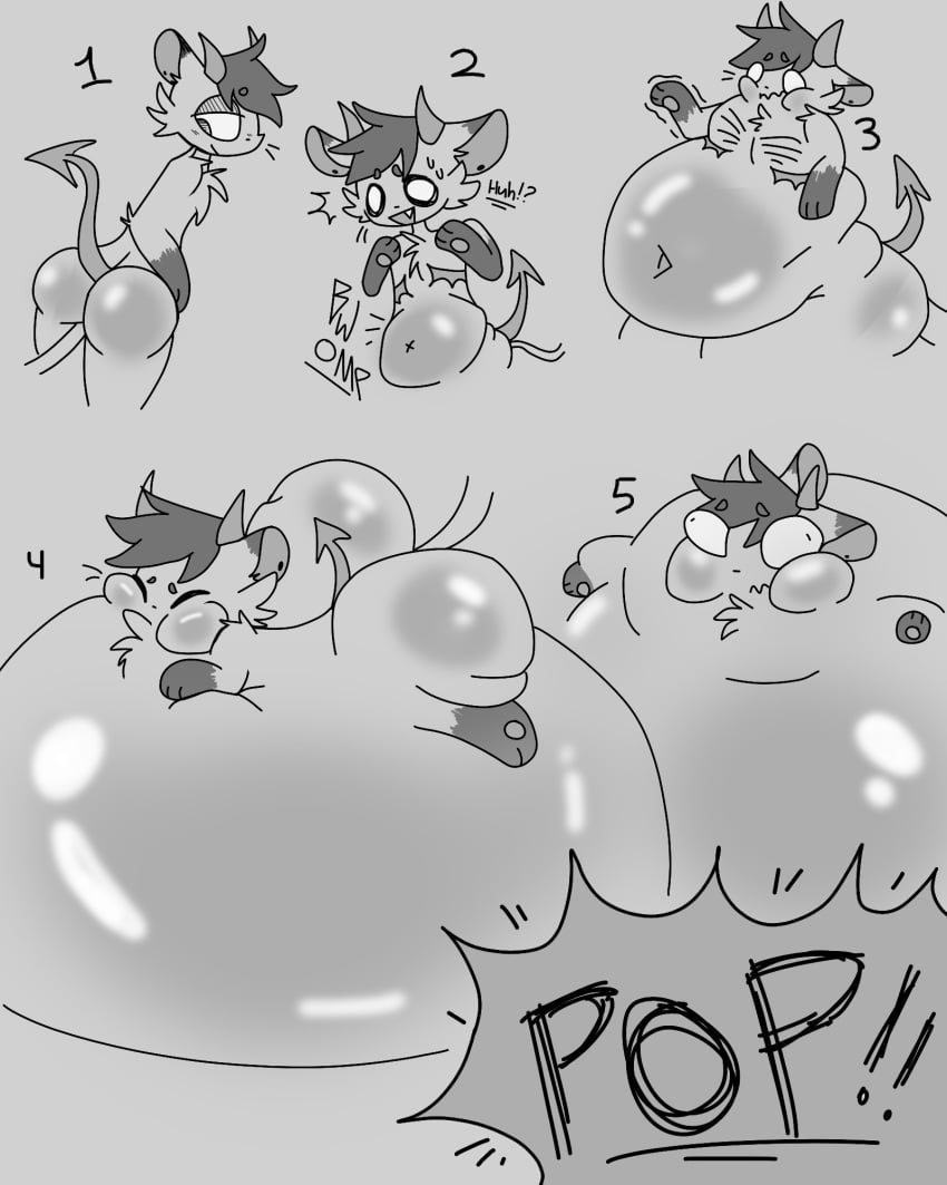 air_inflation ass belly belly_inflation bubble_butt bulging_eyes fatal hi_res hyper hyper_inflation inflation male mammal mustelid musteline popping sequence solo starry_stoat stoat tav(starry_stoat) true_musteline weasel