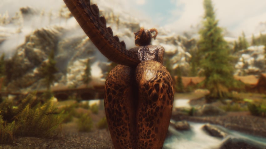 2016 3d anus argonian ass female horn lizard nude planetmojo presenting presenting_hindquarters pussy reptile scalie silver-throat skyrim solo the_elder_scrolls