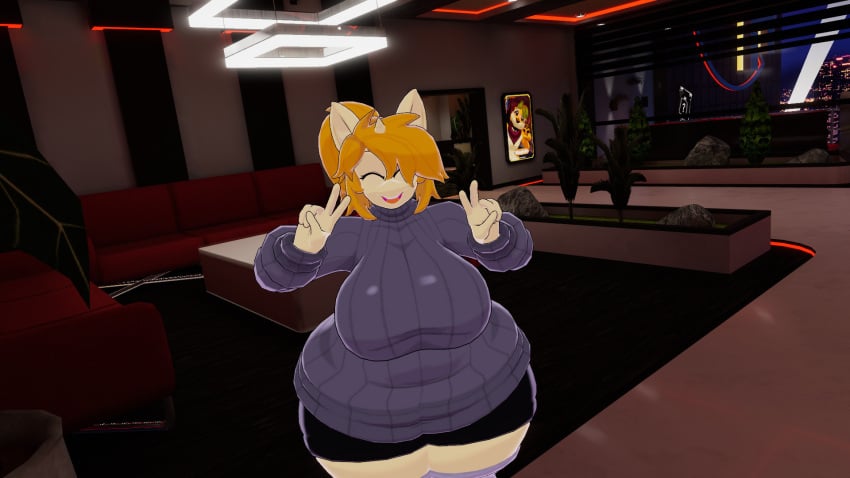 big_breasts bigskittles breasts female furry huge_breasts nonarycubed tagme thick_thighs wide_hips