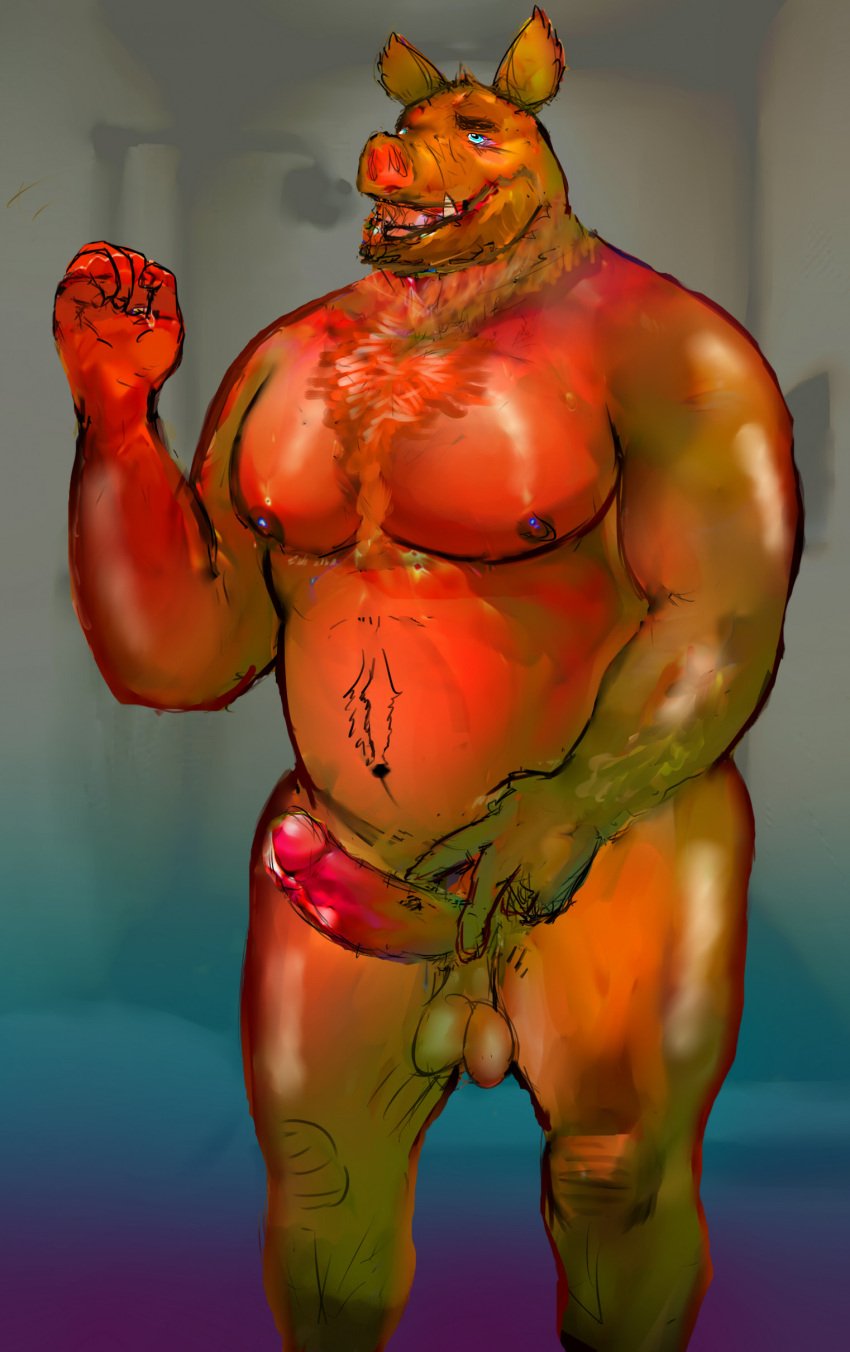 20secondstoshame absurd_res anthro barazoku barrett belly bod british chub_(disambiguation) daddy_(disambiguation) domestic_pig erection father_(lore) hi_res male male/male mammal marine mature_(disambiguation) nude overweight parent_(lore) pinniped slightly_chubby solo suid suina sus_(pig) susine tamworth_pig uncle_(lore) wild_boar