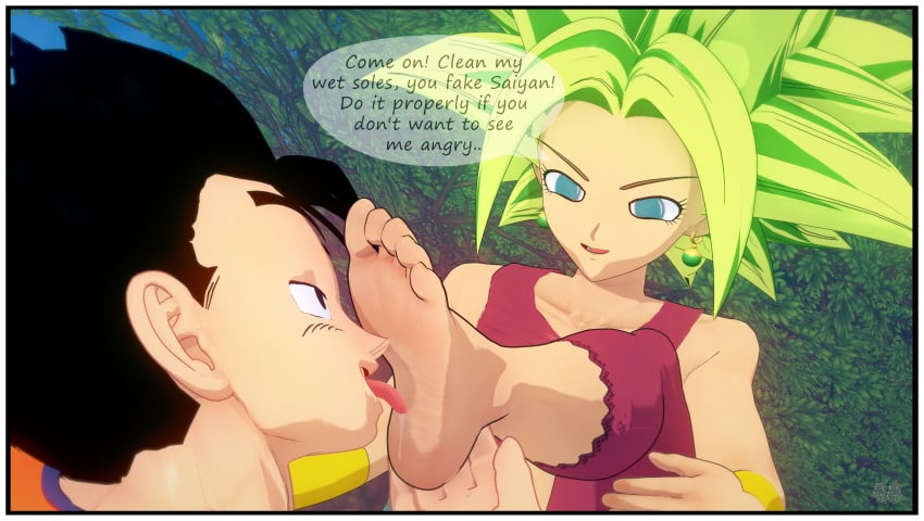 dragon_ball dragon_ball_super feet foot_fetish foot_worship kefla son_gohan sweat