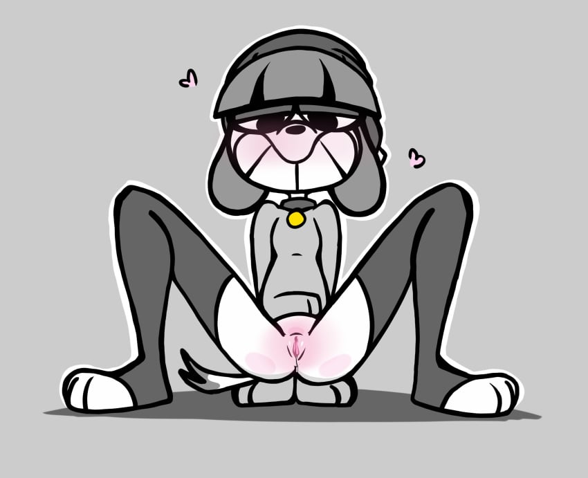 anthro before_sex black_panties blush blushing_at_viewer blushing_female canine collar dog_collar dog_ears dog_girl dog_tail doggy_style doggy_style_position excited female female_focus female_only fifi_(somemf) furry_ass grey_hair hat hips la_tiapat legs legs_open legs_up nose panties paws pink_pussy poodle pussy pussy_juice pussy_juice_drip pussy_lips slim_body slim_female slim_legs smile smiley_face smiling_at_viewer white_body white_fur white_skin