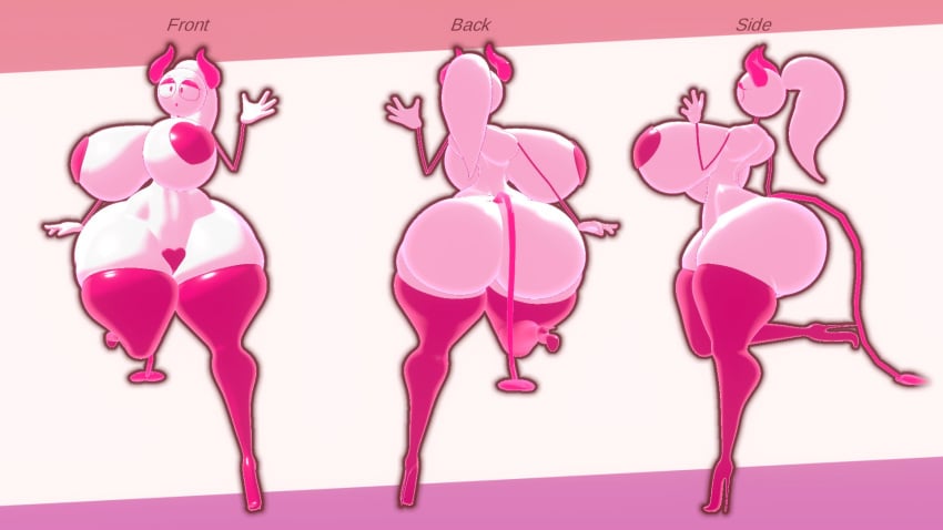 1girls artist_request curvy huge_ass huge_breasts original original_character pasties stick_figure stickman voluptuous