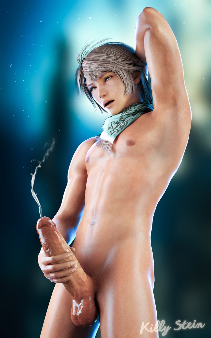 1boy cum ejaculation erection final_fantasy final_fantasy_xiii hope_estheim killy_stein killystein male_only masturbation nude orgasm penis penis_grab solo source_filmmaker testicles