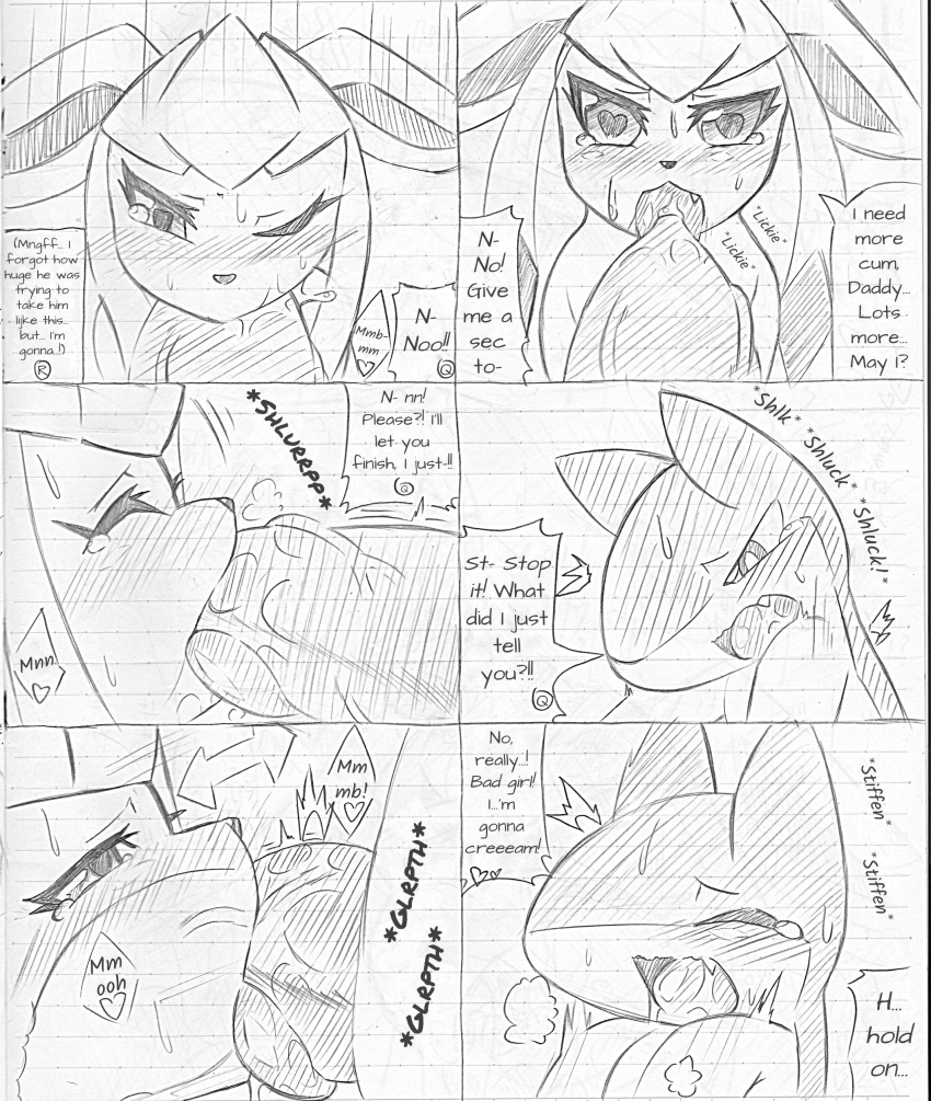 atlas_(artist) blush closed_eyes comic cum eeveelution english_text erection fellatio female feral glaceon greyscale hi_res internal lined_paper male monochrome nintendo oral oral_penetration pencil_(artwork) penetration penis pokemon pokemon_(species) quilava saliva sex sketch straight sweat text traditional_media_(artwork) translated video_games