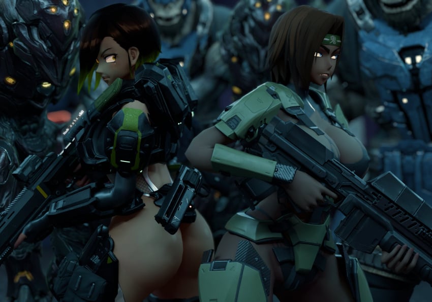 Female Spartan (Halo) Rule 34 Image
