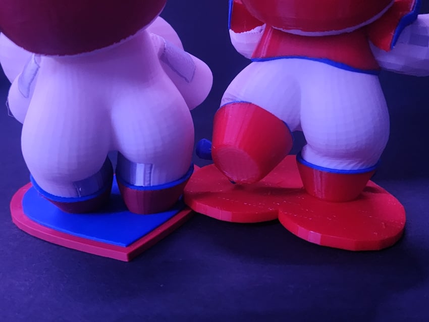 3d_print ass big_ass big_breasts big_nipples black_background blue_eyes blue_lighting bow bow_in_front bow_in_hair bow_on_head bow_ribbon butt circus_baby circus_baby_(fnaf) clown crown cute cute_butt cute_face doll figurine five_nights_at_freddy's hips huge_breasts justaperson justaperson3000 large_areolae large_breasts massive_breasts orange_hair plump_ass plush plush_baby plush_princess_(justaperson) plushie plushophilia red_hair red_nipples red_shirt red_shoes white_skin