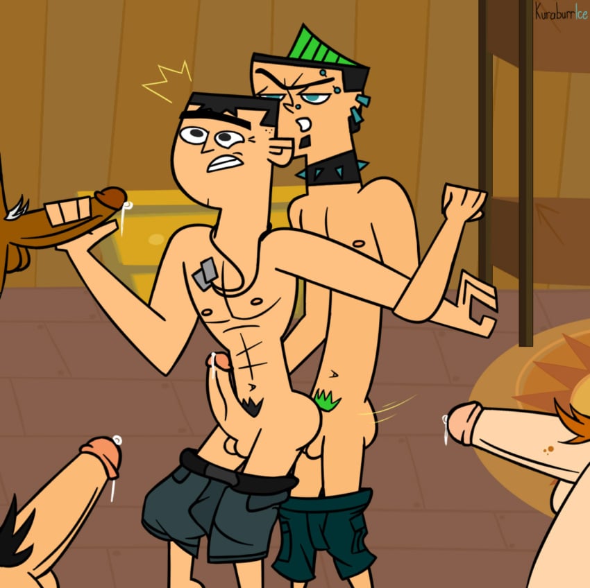 brick_(tdi) duncan_(tdi) gay gay_sex lightning_(tdi) male_only scott_(tdi) total_drama_island trent_(tdi)