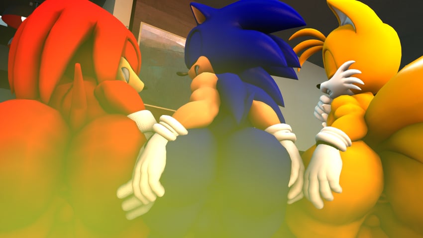 3boys 3males anthro anus ass ass_focus big_ass big_butt bubble_ass bubble_butt doppoarts echidna fart fart_cloud fart_fetish farting fox furry hedgehog huge_ass huge_butt knuckles_the_echidna sega sonic_(series) sonic_the_hedgehog sonic_the_hedgehog_(series) tails