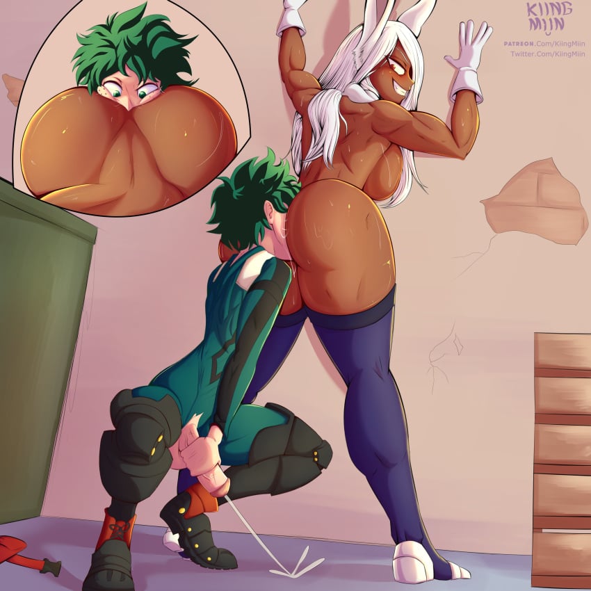 1boy 1boy1girl 1girls age_difference anilingus ass ass_eating big_ass big_butt big_penis boku_no_hero_academia butt cum cum_on_floor cumshot cute_male dark-skinned_female deku eating_ass eating_butt face_in_ass femboy femboy_on_female femdom functionally_nude_male gloves green_eyes green_hair hetero huge_ass huge_butt huge_cock huge_penis interracial izuku_midoriya kiingmiin large_penis leaning_against_wall leggings legwear light-skinned_male male_rimming_female masturbating masturbation midoriya_izuku miruko muscular_arms muscular_female muscular_thighs my_hero_academia older_female partially_clothed partially_clothed_female penis purple_legwear red_eyes rimming rumi_usagiyama straight sweat sweating sweaty sweaty_body sweaty_butt twink usagiyama_rumi white_hair younger_male