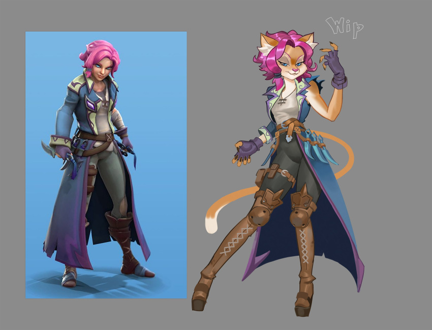 1girls alternate_species anthro anthro_only anthrofied blue_eyes feline female female_only fur furry furry_only hi-rez_studios maeve_(paladins) paladins solo solo_anthro thunderbrush white_body white_fur yellow_body yellow_fur