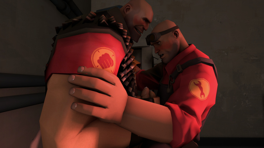 engineer_(team_fortress_2) erectintexan gay heavy_(team_fortress_2) heavy_weapons_guy sfm team_fortress_2 tf2