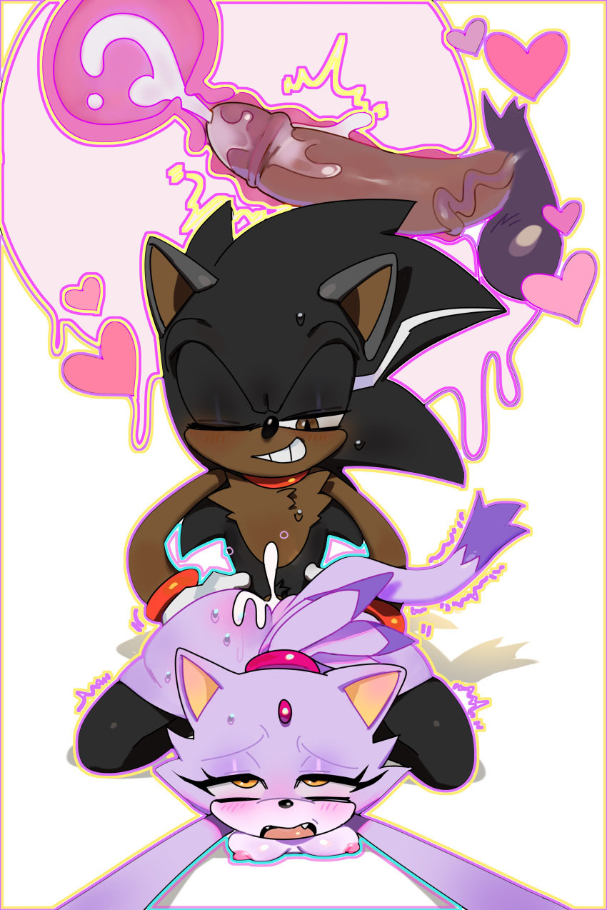 blaze_the_cat cum_in_pussy doggy_style fan_character from_behind from_behind_position lost_in_pleasure pinklilim sonic_(series) sonic_oc x-ray