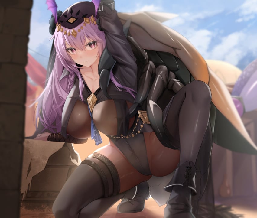 1girl 1girls 1insect aoinu_(aoinu_99) areola_slip arknights bestiality bug bugs female huge_breasts imminent_bestiality imminent_sex insect insects manticore_(arknights) questionable_consent sole_female sole_male zoophilia