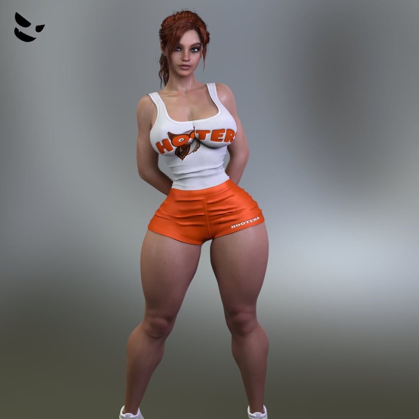 1girls 3d ass big_ass big_breasts blue_eyes booty_shorts bracelet breasts brown_hair busty capcom claire_redfield claire_redfield_(jordan_mcewen) curvaceous curvy curvy_body curvy_female curvy_figure female female_focus female_only gm_studios hooters hourglass_figure long_hair midriff navel ponytail pose posing resident_evil resident_evil_2 resident_evil_2_remake shiny_skin short_shorts shorts solo standing tagme thick_thighs tied_hair voluptuous voluptuous_female wide_hips