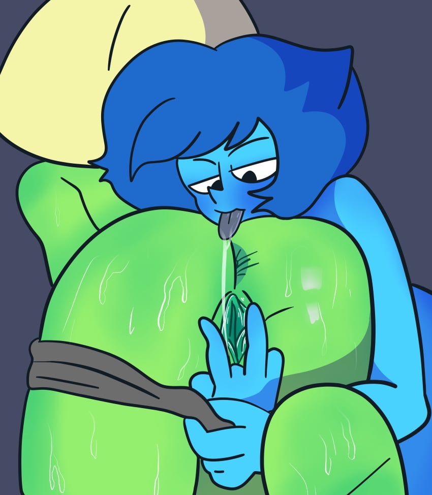 2023 2girls anus ass ass_focus barefoot blonde_hair blue_body blue_hair blue_skin blush cartoon_network drawinecchi drawinecchi2 feet feet_up gem_(species) green_body green_skin lapidot lapis_lazuli_(steven_universe) multiple_girls panties panties_around_one_leg peridot_(steven_universe) pussy pussy_juice removing_panties saliva saliva_trail self_upload soles spread_pussy steven_universe sweat thighs tongue tongue_out uncensored wet_pussy wet_skin yuri