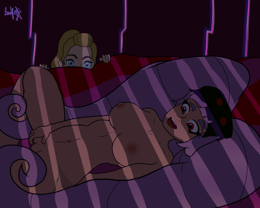 adora blush entrapta masturbation purple_hair she-ra_and_the_princesses_of_power