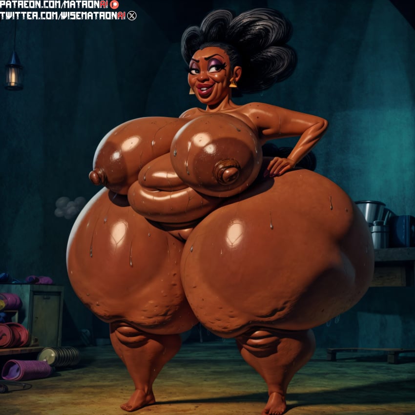 4k ai_generated areola areolae bbw big_ass big_breasts big_butt breasts chubby chubby_female clothing dark-skinned_female dark_areola dark_body dark_nipples dark_skin disney disney_channel female female female_focus female_only gilf gmilf granny highres large_ass large_breasts large_butt larger_female marvel massive_ass massive_breasts massive_butt massive_thighs matronai_(artist) mature mature_female mature_woman mimi_lafayette moon_girl_and_devil_dinosaur naked naked_female nipples nude nude_female old_woman older_female patreon patreon_username pinup plump solo solo_female solo_focus ssbbw stable_diffusion thick thick_ass thick_legs thick_thighs twitter_username