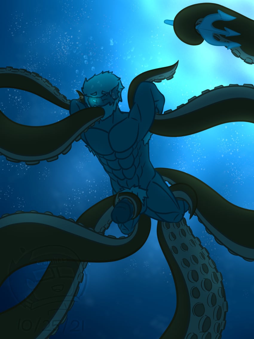 1boy armpit_hair blue_body blue_skin deity european_mythology god greek_mythology iwtbat_(artist) male male_only mythology overly_sarcastic_productions poseidon poseidon_(osp) pubes pubic_hair public_domain sea_monster tagme tentacle tentacle_on_male tentacle_rape tentacle_sex trident underwater